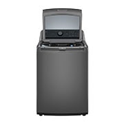 LG Lavadora LG Carga Superior Inverter DD con sistema 6 Motion DD 25 Kg, Color Negro, Front view with door open, WT25MT6HK, thumbnail 2