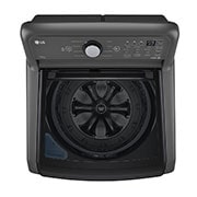 LG Lavadora LG Carga Superior Inverter DD con sistema 6 Motion DD 25 Kg, Color Negro, Top view with door closed, WT25MT6HK, thumbnail 8