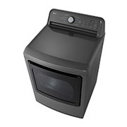 LG Secadora Carga Frontal a Gas 20&nbsp;Kg Sensor Dry Flow Sense™ SmartDiagnosis™, Middle Black, TopRightPerspective, DT25MTGK, thumbnail 9