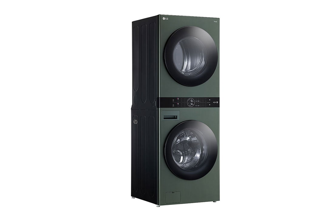 LG Torre de lavado WashTower™ LG 25Kg(lavado) / 22Kg (Modelo a Gas) Carga Frontal Inverter AI DD™ ThinQ Color: Green&nbsp;/ Green, Vista cercana del panel central, WK25GGS6, thumbnail 7