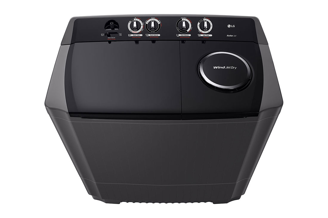 LG Lavadora LG Carga Superior Doble tina con Sistema sin aspas Roller- Jet 18Kg – Gris Oxford , WP18MAR, WP18MAR, thumbnail 7