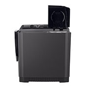 LG Lavadora LG Carga Superior Doble tina con Sistema sin aspas Roller- Jet 18Kg – Gris Oxford , WP18MAR, WP18MAR, thumbnail 2