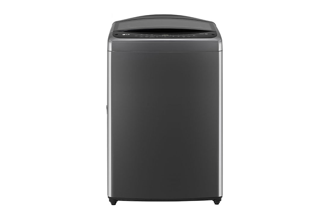 LG Lavadora LG Carga Superior Motor Inverter AI DD™ (Inteligencia Artificial) con 6 Motion DD 19 Kg - Negro, Front view, WT19MV6T