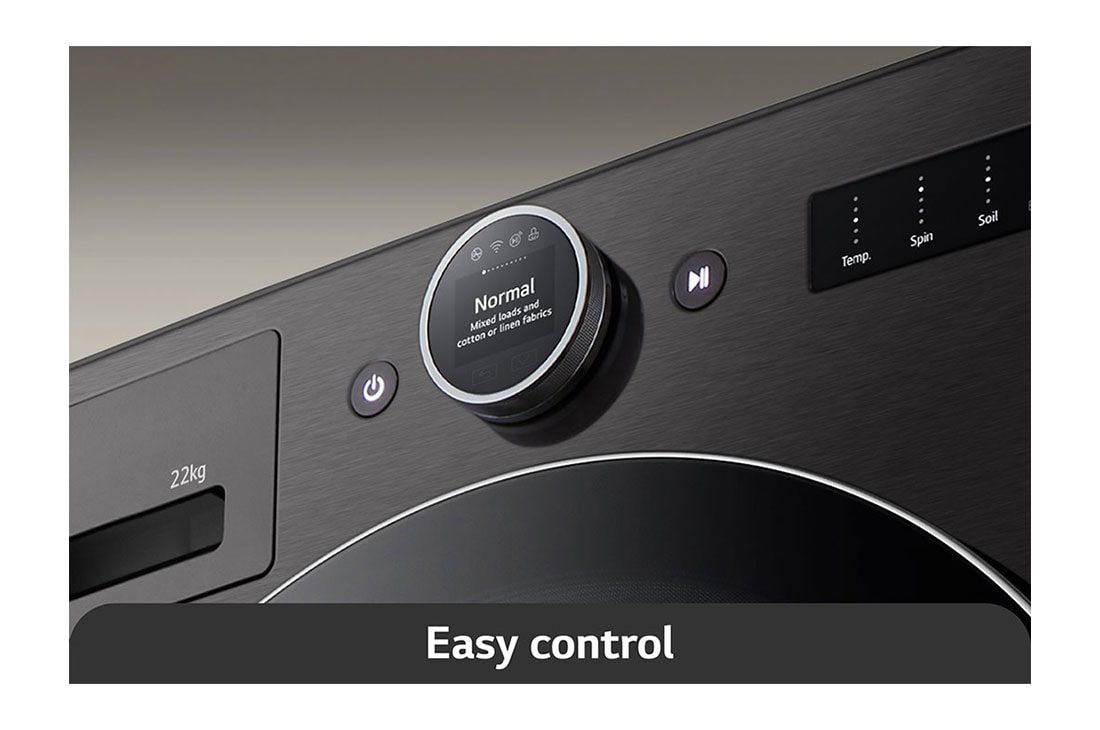 LG Lavadora 23 kg TurboWash360™ AI DD™ con vapor, Close View, WM23BFXS6, thumbnail 3