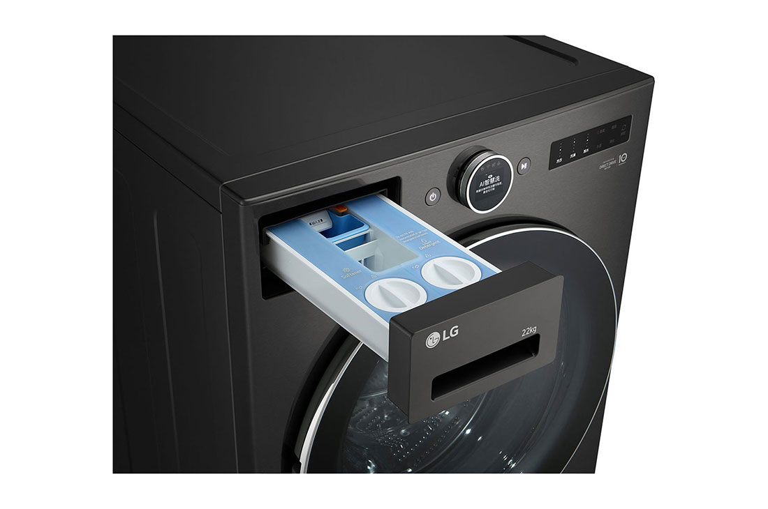 LG Lavadora 23 kg TurboWash360™ AI DD™ con vapor, Detergent View, WM23BFXS6, thumbnail 6