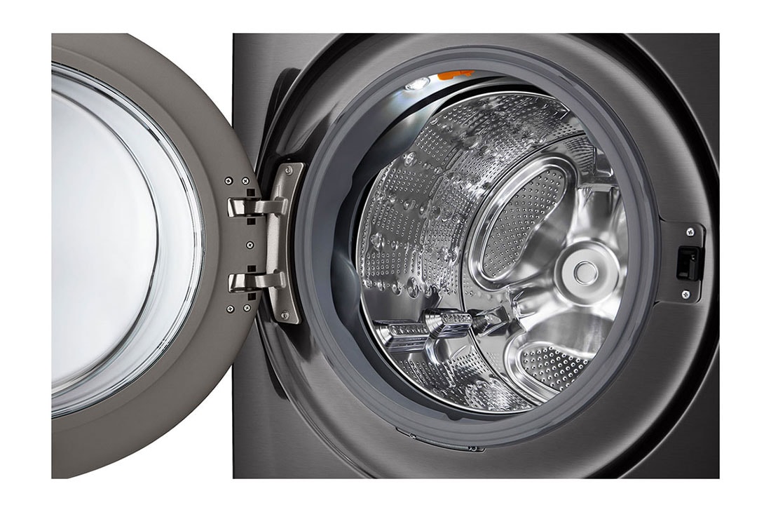 LG Lavadora 23 kg TurboWash360™ AI DD™ con vapor, Rear Perspcactive View, WM23BFXS6, thumbnail 7