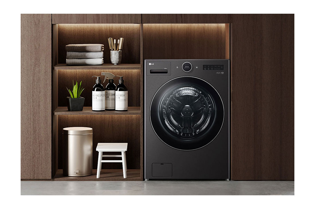 LG Lavadora 23 kg TurboWash360™ AI DD™ con vapor, Full view, WM23BFXS6, thumbnail 14