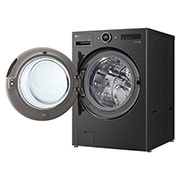 LG Lavadora 23 kg TurboWash360™ AI DD™ con vapor, Left drum open view, WM23BFXS6, thumbnail 9