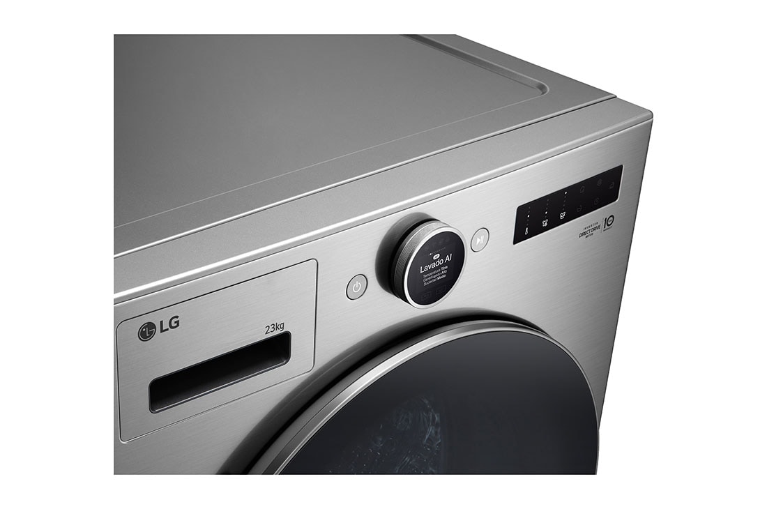 LG Lavadora 23 kg TurboWash360™ AI DD™ con vapor, Close View, WM23VFXS6, thumbnail 3
