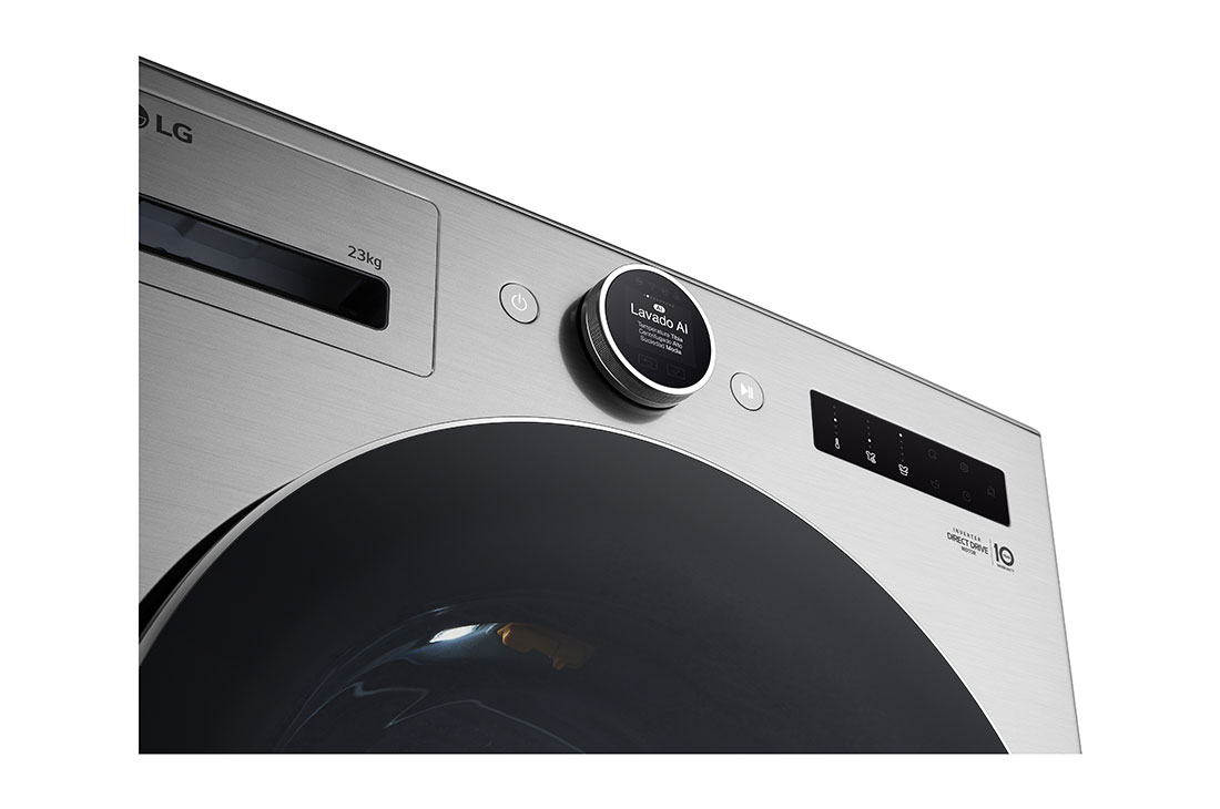 LG Lavadora 23 kg TurboWash360™ AI DD™ con vapor, Drum view, WM23VFXS6, thumbnail 7