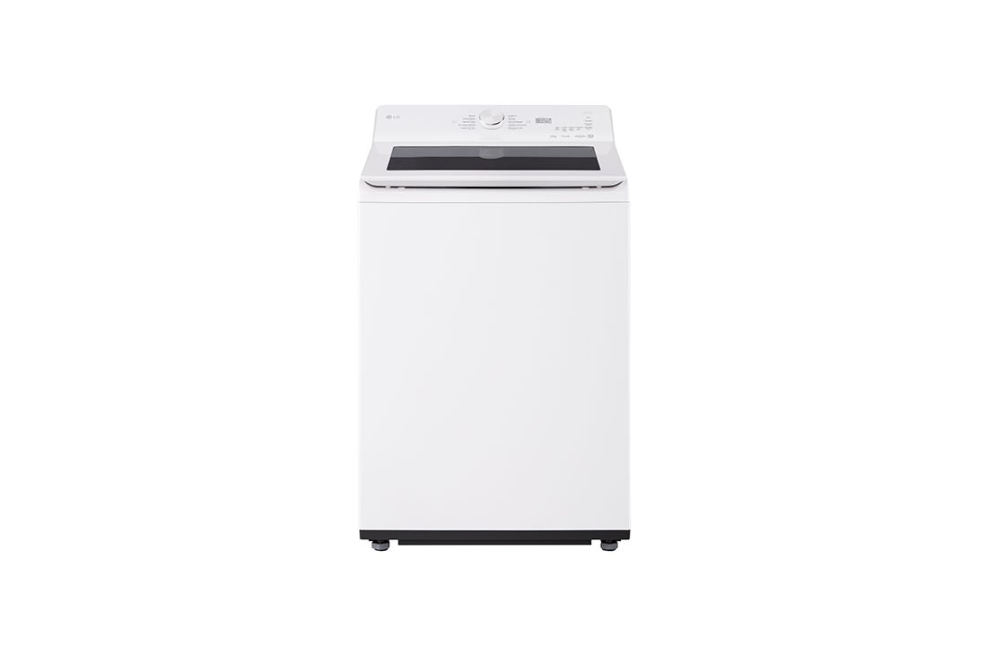 LG Lavadora LG Carga Superior 25kg - Blanco, front view of 27kg Top Load Washing Machine Black Steel - AI DD™, 6 Motion™, TurboWash3D™ WT25EWTX6.AGWEECD, WT25EWTX6