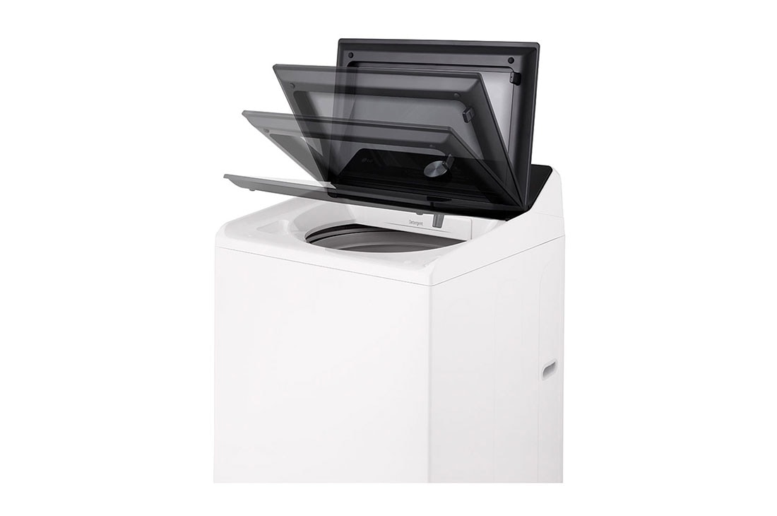 LG Lavadora LG Carga Superior AI DD™ (Inteligencia Artificial) TurboWash™ con Perilla + Panel LED táctil 23kg - Blanco - WT23EWTX6 AI DD™, interior shot featuring Top Loading Washing Machine, WT23EWTX6, thumbnail 8