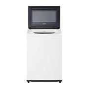 LG Lavadora LG Carga Superior AI DD™ (Inteligencia Artificial) TurboWash™ con Perilla + Panel LED táctil 23kg - Blanco - WT23EWTX6 AI DD™, a front image of an open door, WT23EWTX6, thumbnail 2