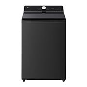 LG Lavadora LG Carga Superior AI DD™ (Inteligencia Artificial) TurboWash™ con Perilla + Panel LED táctil 23kg - Color Negro Ónix - WT23OBTX6 AI DD™, front view of 27kg Top Load Washing Machine Black Steel - AI DD™, 6 Motion™, TurboWash3D™ WT25EWTX6.AGWEECD, WT23OBTX6, thumbnail 1