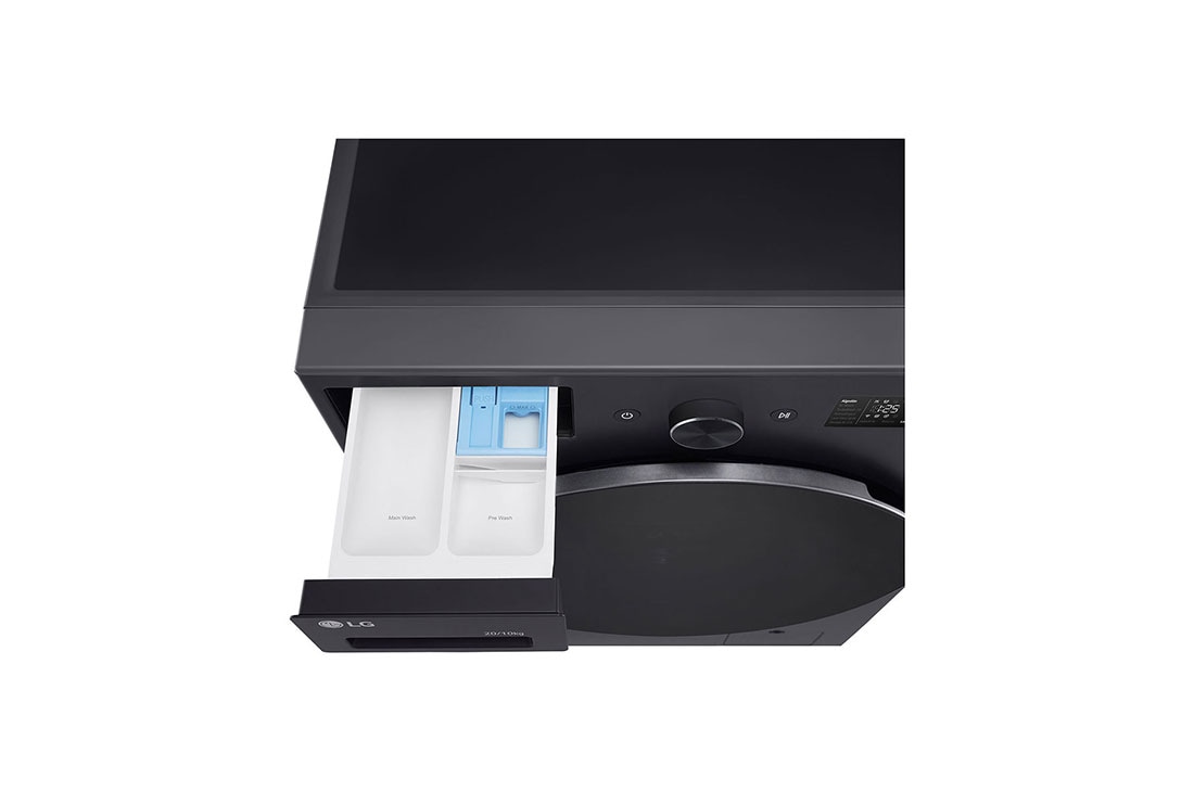 LG Lavasecadora LG Carga Frontal AI DD™ (Inteligencia Artificial) - Capacidad 20kg / 10kg - Color Grafito, Top view , WD20EGNT6PC, thumbnail 5