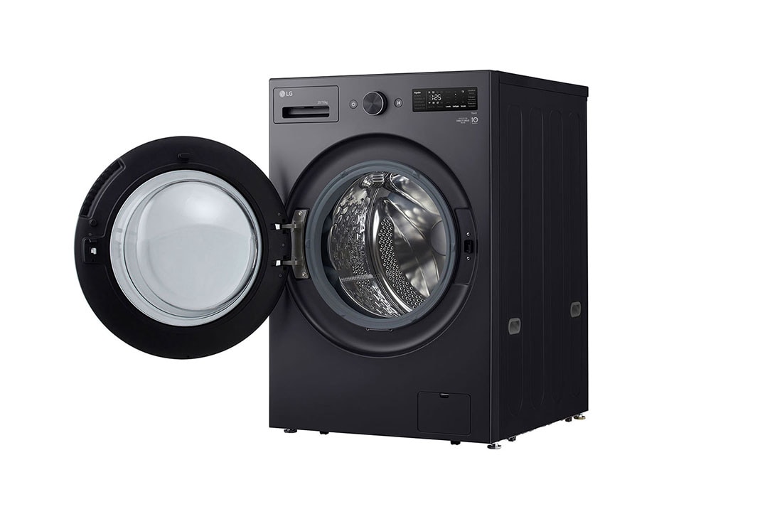 LG Lavasecadora LG Carga Frontal AI DD™ (Inteligencia Artificial) - Capacidad 20kg / 10kg - Color Grafito, Right  side open view , WD20EGNT6PC, thumbnail 10