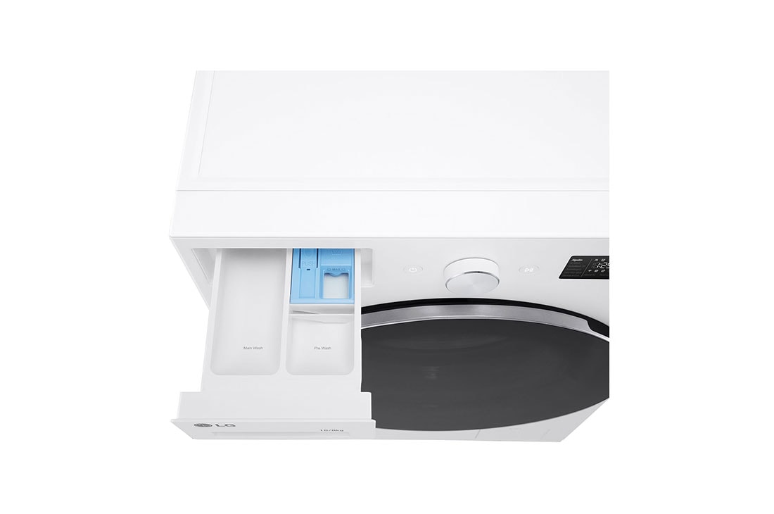 LG Lavasecadora LG AI DD™ Slim 16/8kg Blanca, Top detergent view, WD16EWNT6PC, thumbnail 6