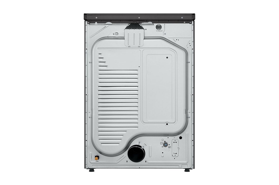 LG Secadora Electrica de Carga Frontal  – DF74BFXS6BE – 22 kg – Acero Negro– ThinQ, back view, DF74BFXS6BE, thumbnail 9