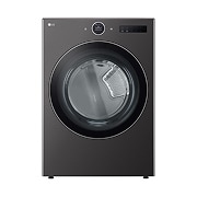 LG Secadora Electrica de Carga Frontal  – DF74BFXS6BE – 22 kg – Acero Negro– ThinQ, front view, DF74BFXS6BE, thumbnail 1