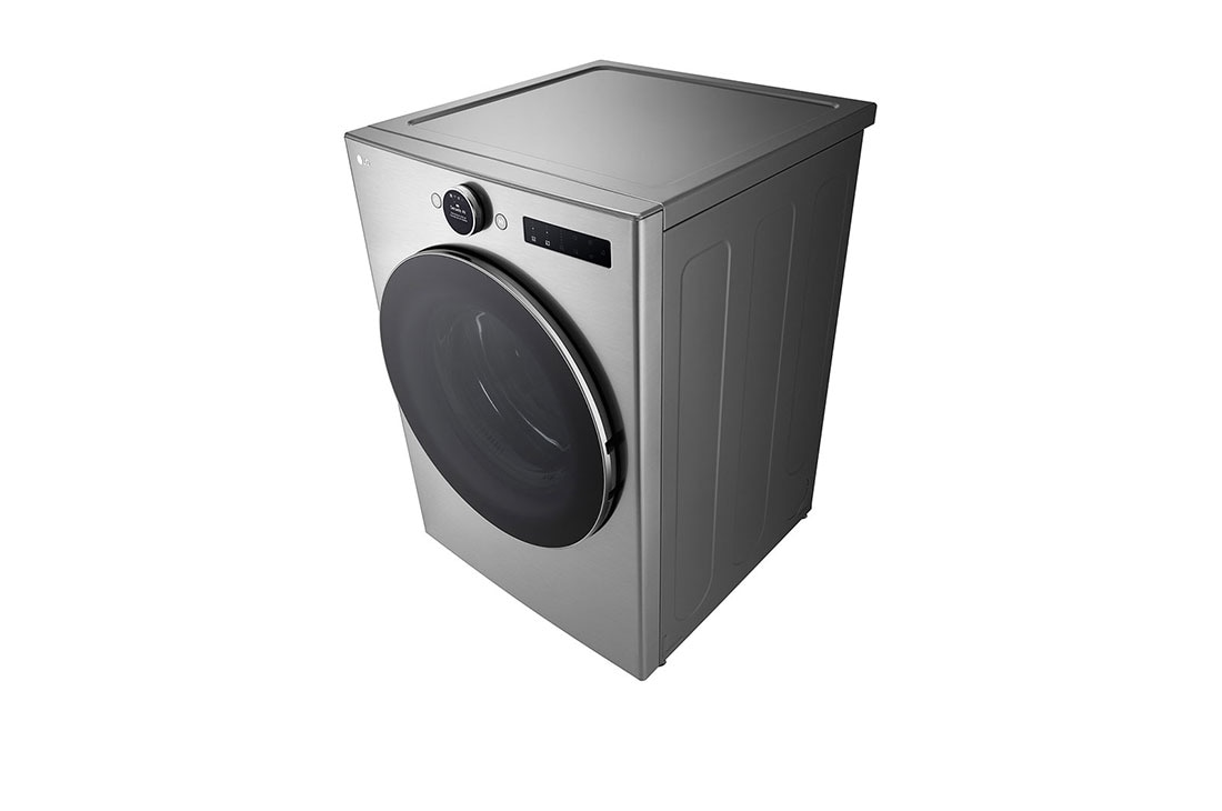 LG Secadora Eléctrica de Carga Frontal – DF74VFXS6BE – 22 kg – Gris – ThinQ, Right perspective view, DF74VFXS6BE, thumbnail 6