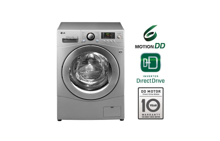 LAVADORA PRIME 1 REFRESH, CARGA FRONTAL, 12KG/26LBS DE CAPACIDAD, 6MOTION, COLOR SILVER1