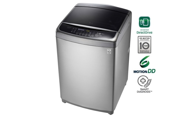 LG LAVADORA LG 6MOTION DD, CARGA SUPERIOR, 37LBS/17KG, COLOR ACERO INOX, WFS1739EKD
