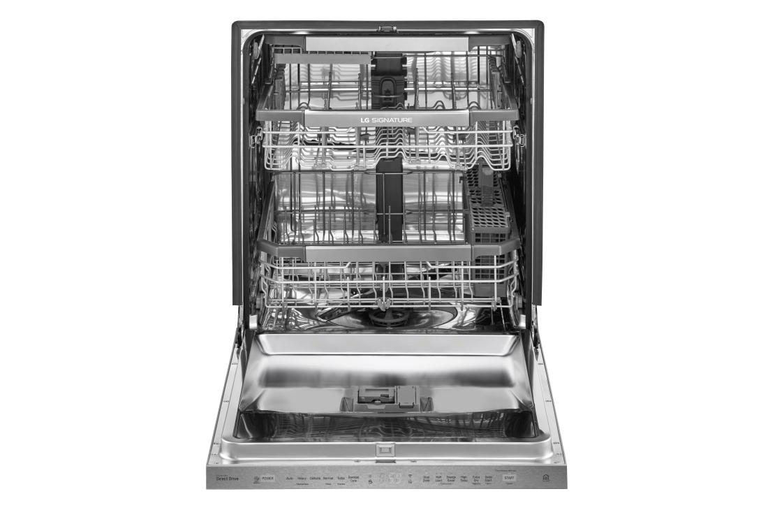 LG Lavaplatos| QuadWash™|  TrueSteam™| ThinQ™, Inside view without  interior, LUDP8997SN, thumbnail 9