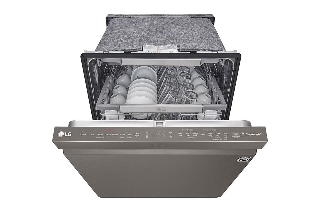 LG Lavavajillas LG QuadWash™ TrueSteam™ Empotre, Top view, LDP6810BD, thumbnail 2