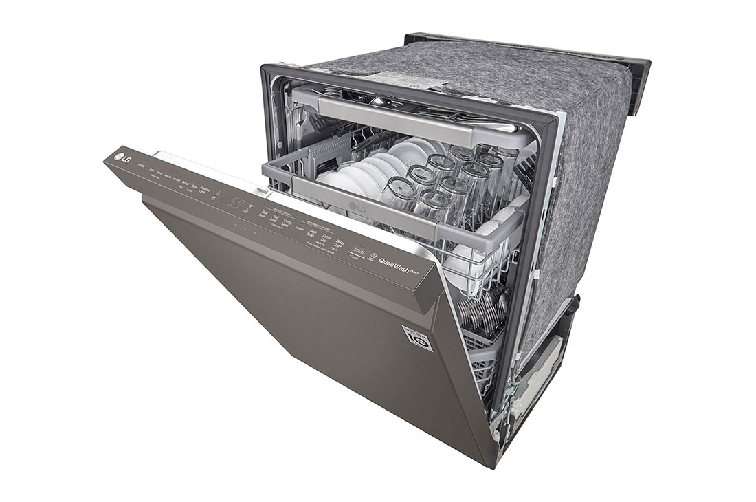 LG Lavavajillas LG QuadWash™ TrueSteam™ Empotre, Top right view, LDP6810BD, thumbnail 8