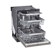 LG Lavavajillas LG QuadWash™ TrueSteam™ Empotre, Top perspective door open emoty view, LDP6810BD, thumbnail 10