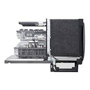 LG Lavavajillas LG QuadWash™ TrueSteam™ Empotre, Left Side door open view, LDP6810BD, thumbnail 12