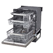 LG Lavavajillas LG QuadWash™ TrueSteam™ Empotre, Top right view, LDP6810BD, thumbnail 6