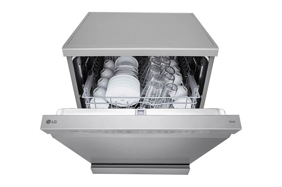 LG Lavavajillas LG QuadWash™ Libre de Empotre, Left Side door open view, LFDFD4441T, thumbnail 12