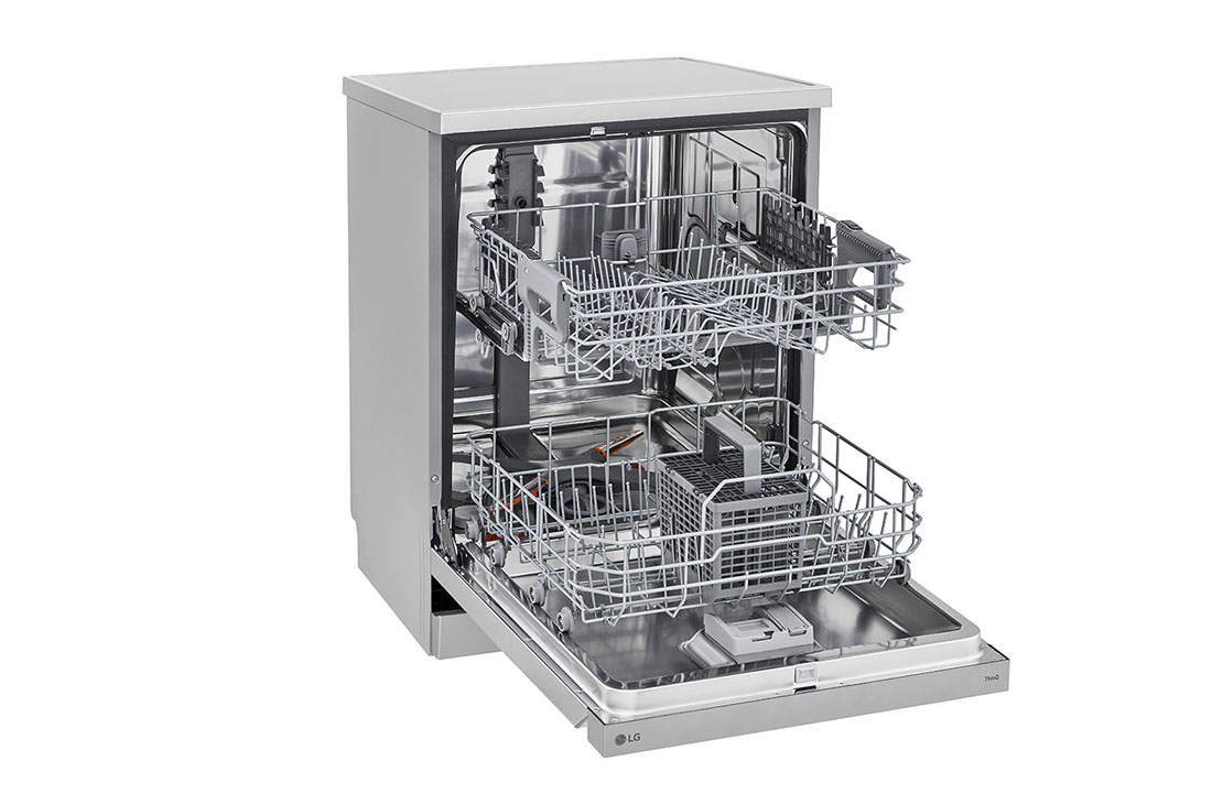 LG Lavavajillas LG QuadWash™ Libre de Empotre, Front view of door open, LFDFD4441T, thumbnail 4