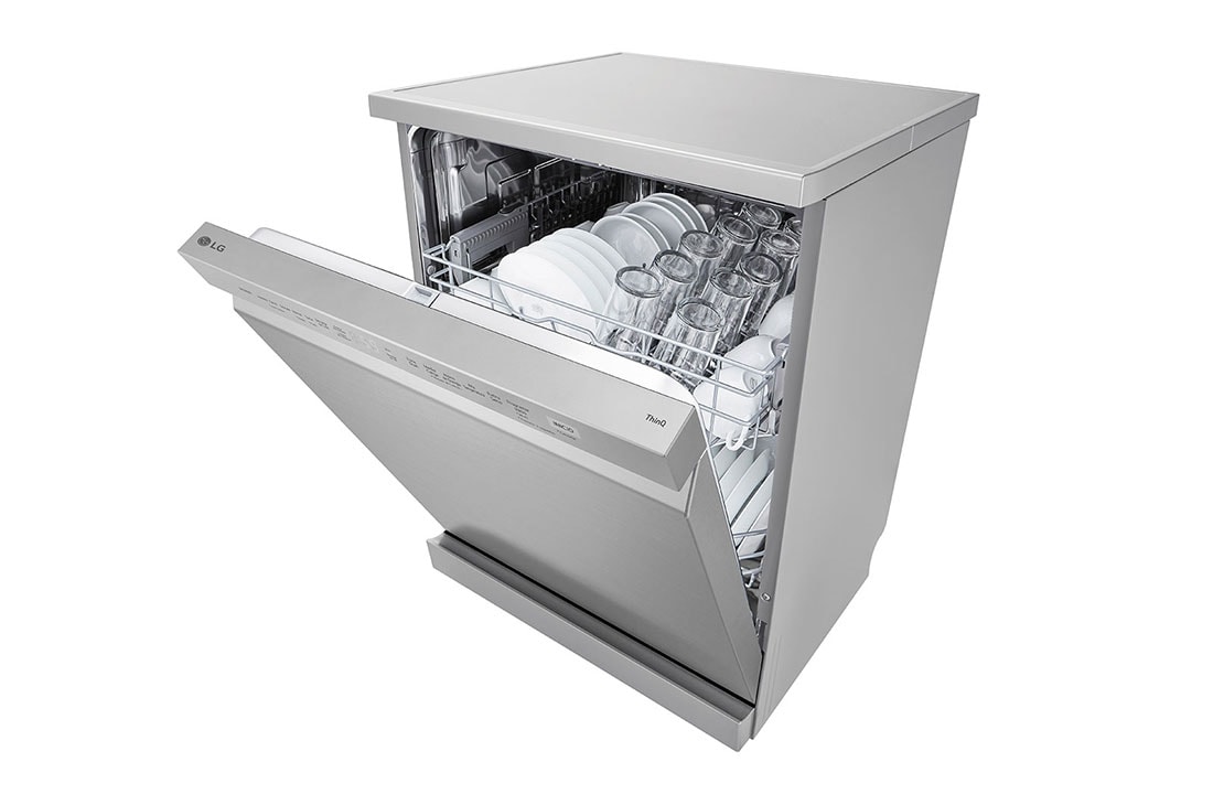 LG Lavavajillas LG QuadWash™ Libre de Empotre, Top perspective door open view, LFDFD4441T, thumbnail 9