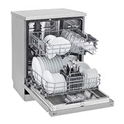 LG Lavavajillas LG QuadWash™ Libre de Empotre, Top perspective door open view, LFDFD4441T, thumbnail 5