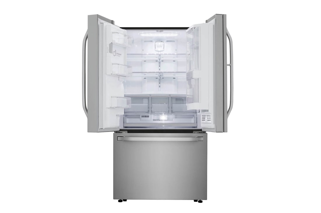 LG 24 pies cúbicos | French Door | Slim SpacePlus™ | Compresor lineal inverter | ThinQ™ , Double door open, LSFXC2476S, thumbnail 3