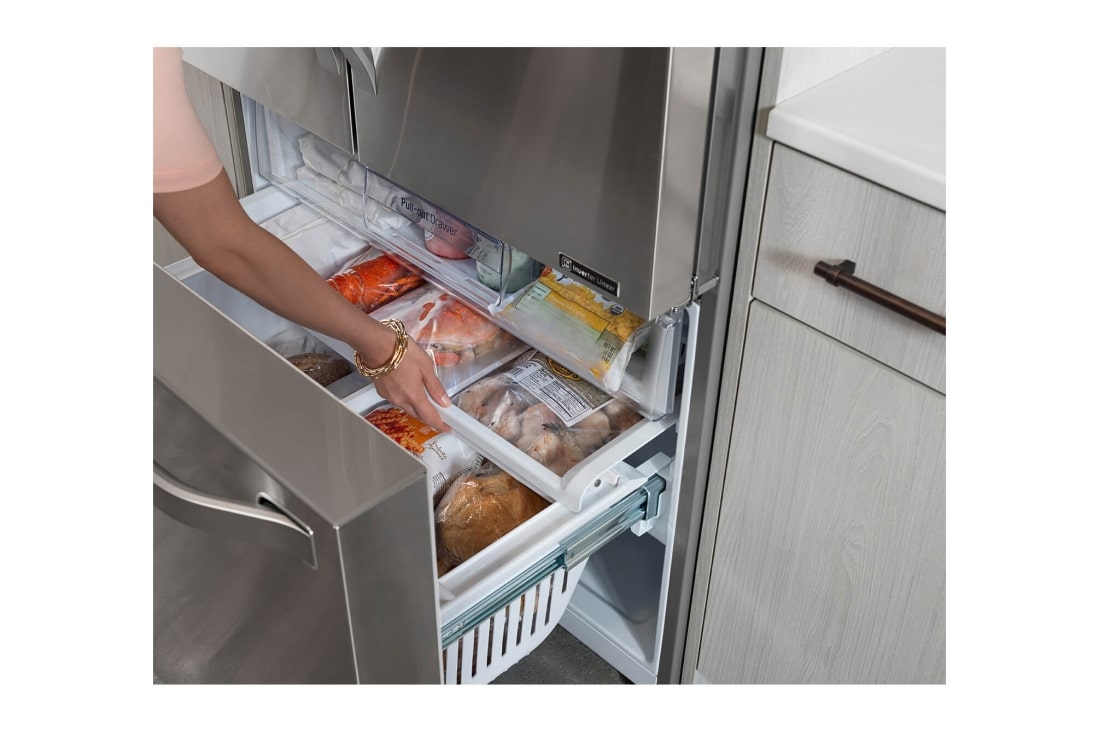 LG 24 pies cúbicos | French Door | Slim SpacePlus™ | Compresor lineal inverter | ThinQ™ , Draw view , LSFXC2476S, thumbnail 10