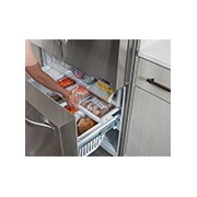 LG 24 pies cúbicos | French Door | Slim SpacePlus™ | Compresor lineal inverter | ThinQ™ , Draw view , LSFXC2476S, thumbnail 10