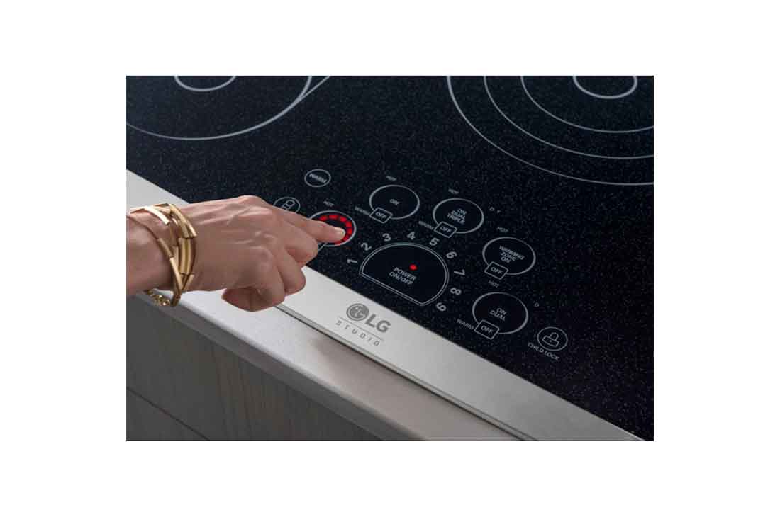 LG Cooktop Eléctrico 30'' LG Studio, controles SmoothTouch™, LSCE305ST, thumbnail 6