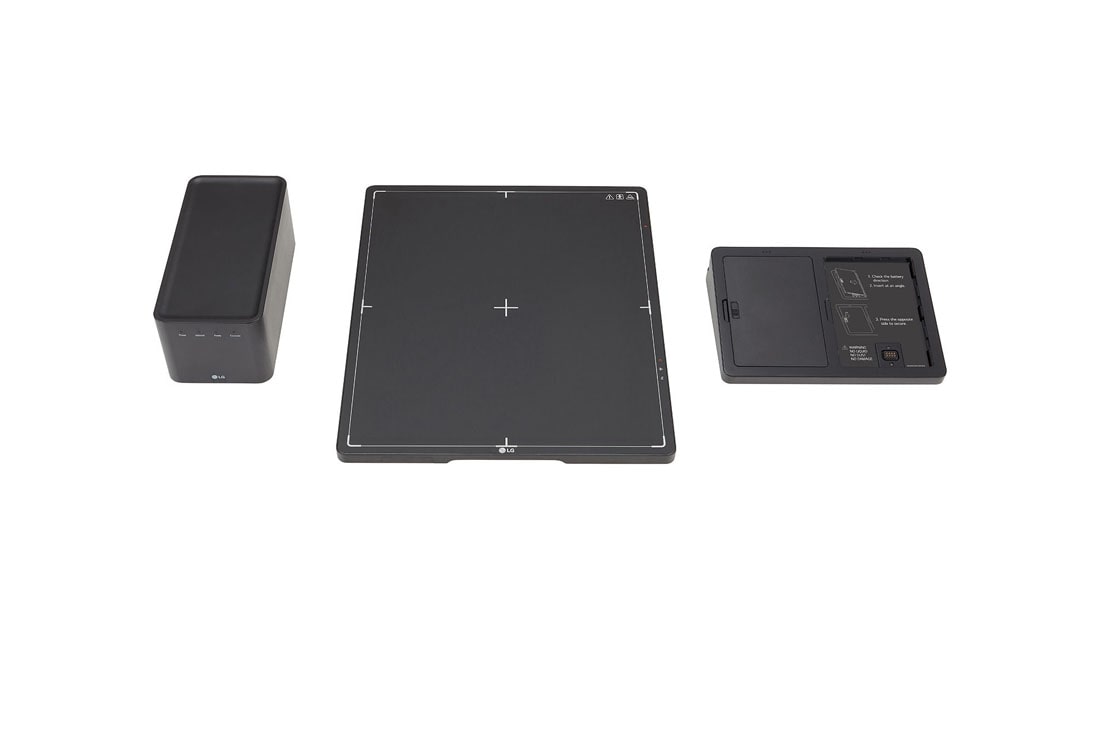 LG Detector de rayos X digital de LG con a-Si TFT., Vista superior del detector de rayos X digital LG 14HQ701G con caja de control y cargador de batería, 14HQ701G-BP, thumbnail 10