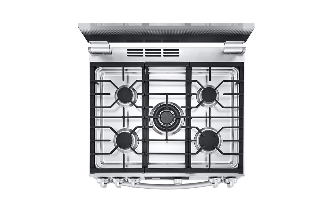 LG Estufa a Gas de 5.8 p³  5/Triple Quemador EasyClean Plancha de hierro fundido, LRGL5843S, LRGL5843S, thumbnail 7