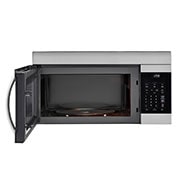 LG Microondas con extractor de 1.7p³ Over-the-Range con EasyClean®, FRONT VIEW WITH DOOR OPEN, LMV1764ST, thumbnail 6