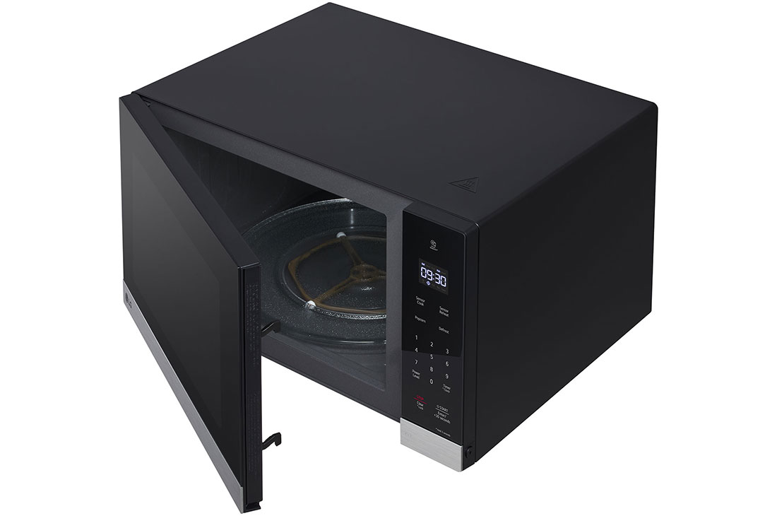 LG Microondas NeoChef™ Slim, side perspective door open, MSER1590S, thumbnail 16