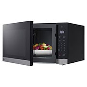 LG Microondas NeoChef™ Slim, side view door open, MSER1590S, thumbnail 10
