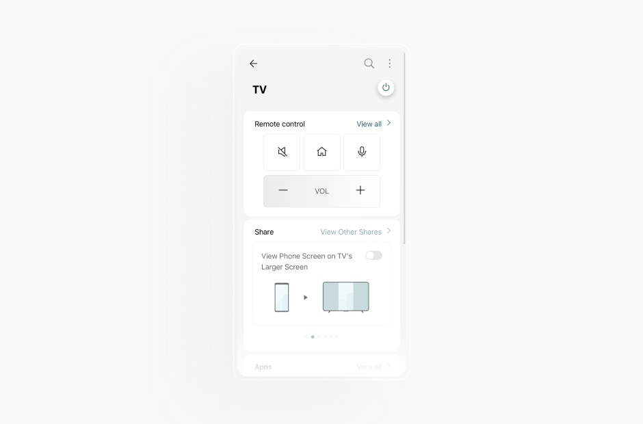 La imagen muestra la pantalla de una TV en la aplicación LG ThinQ
