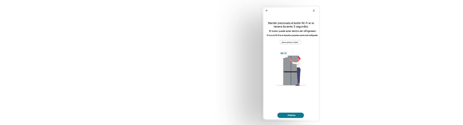 La imagen muestra la pantalla de la aplicación LG ThinQ