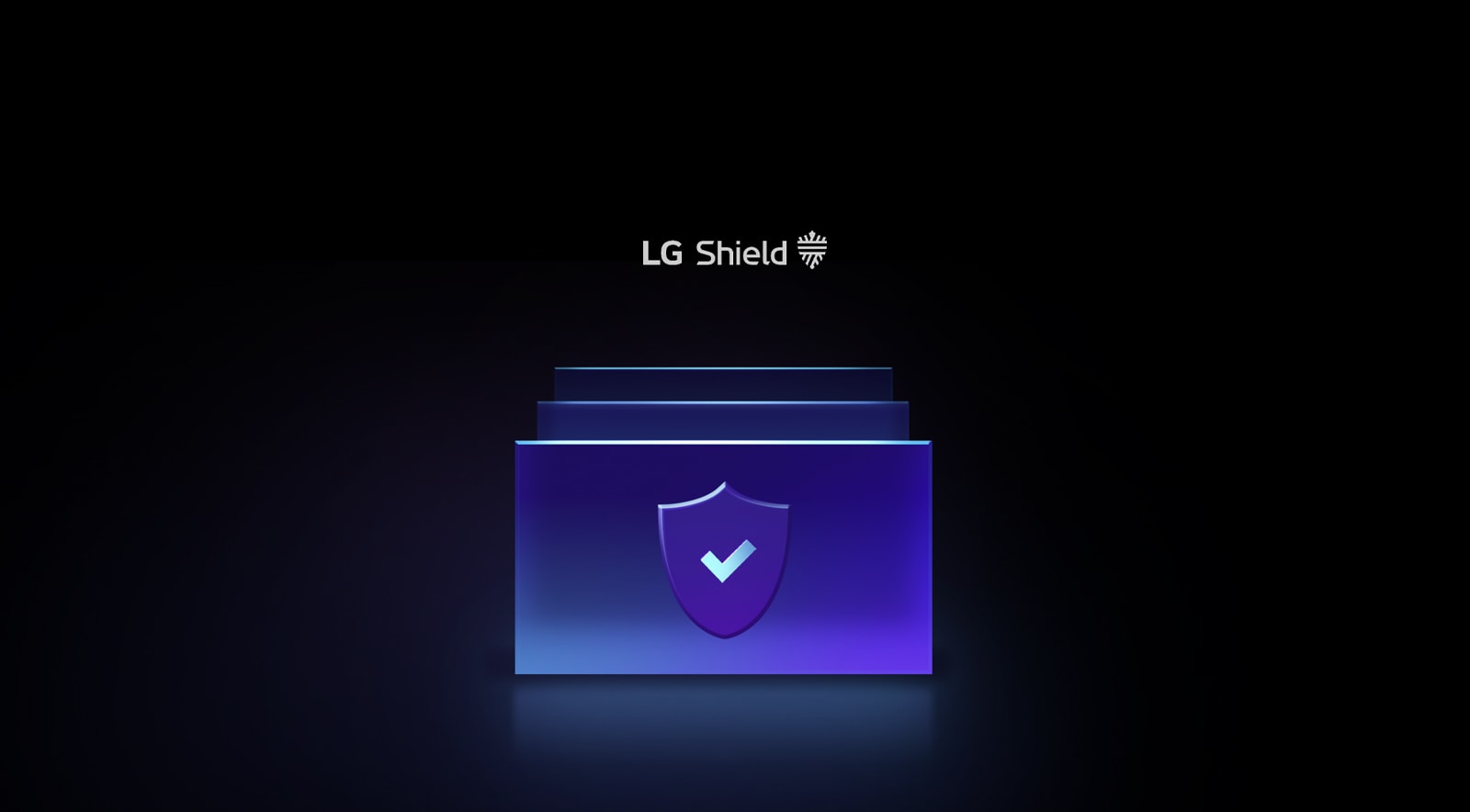 Capas de iconos apilados con escudo y marca de verificación en el frente para mostrar los niveles de seguridad. 