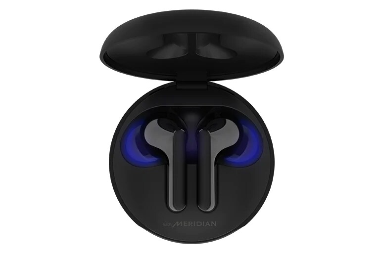 Vista desde arriba hacia abajo de dos productos Tone Free sobre un fondo blanco. Ambas cubiertas están abiertas.