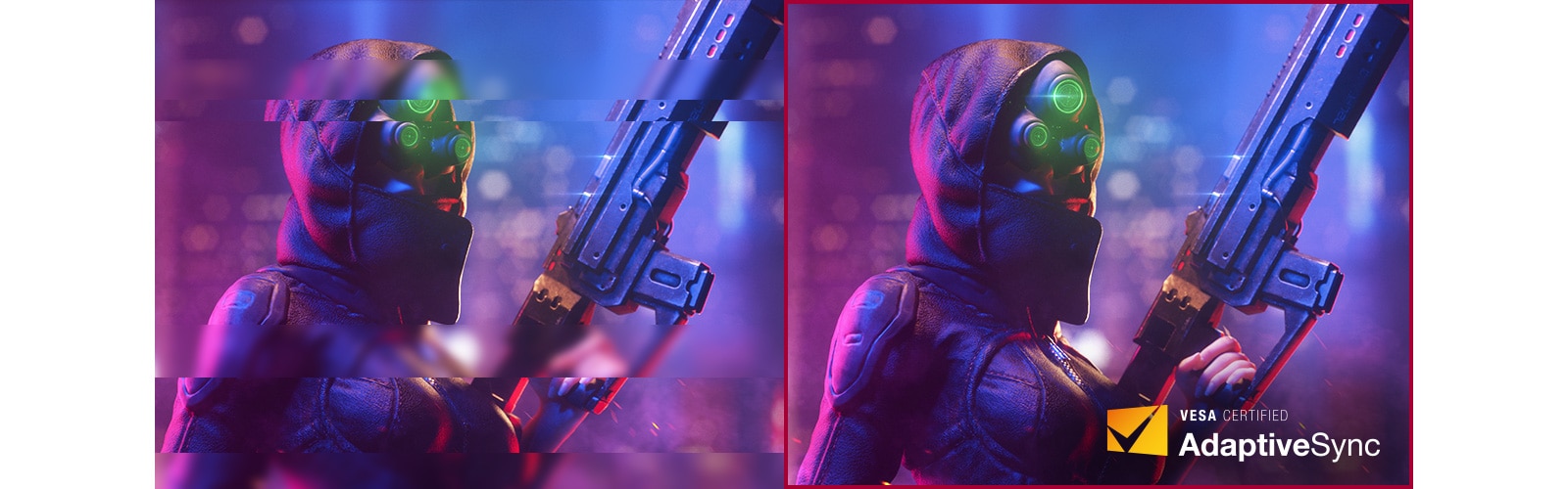 El primer monitor del mundo certificado como VESA AdaptiveSync Display.